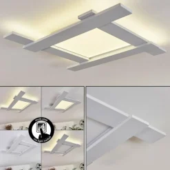 hofstein Plafonnier Cuchara LED Blanc, 1 lumière