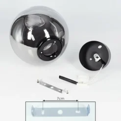 hofstein Plafonnier Cumuato Noir, 1 lumière