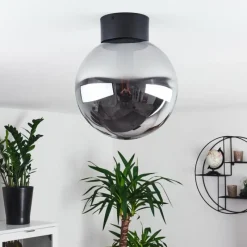 hofstein Plafonnier Cumuato Noir, 1 lumière