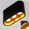 Lampes Dorées-hofstein Plafonnier Dalarna LED Noir doré, 1 lumière