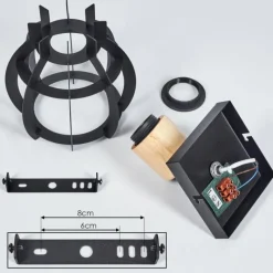 Lampes Industrielles-hofstein Plafonnier Dandin Noir, 1 lumière