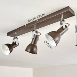 hofstein Plafonnier Danikon Brun, 3 lumières* Spots Et Projecteurs