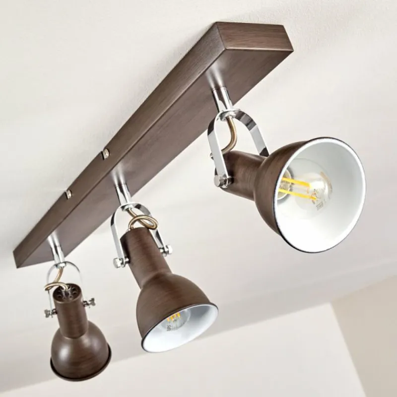 hofstein Plafonnier Danikon Brun, 3 lumières* Spots Et Projecteurs