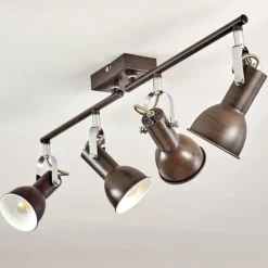 hofstein Plafonnier Danikon Brun, 4 lumières