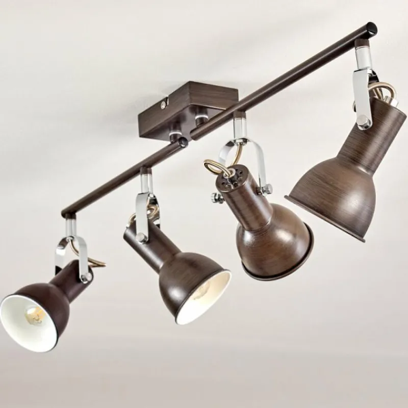 hofstein Plafonnier Danikon Brun, 4 lumières