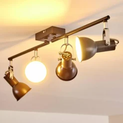 hofstein Plafonnier Danikon Brun, 4 lumières