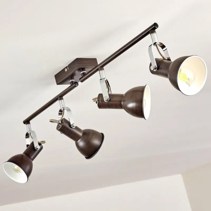hofstein Plafonnier Danikon Brun, 4 lumières