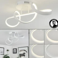 hofstein Plafonnier Dauntey LED Blanc, 1 lumière, Télécommandes