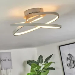 hofstein Plafonnier Demaine LED Gris, 1 lumière