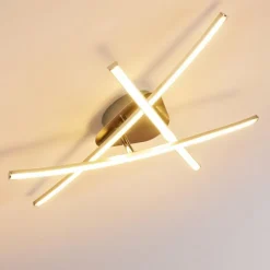 hofstein Plafonnier Deneb LED Nickel mat, 3 lumières