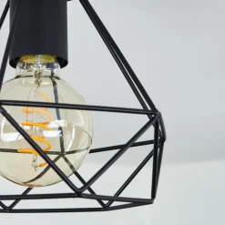 hofstein Plafonnier Denno Noir, 1 lumière