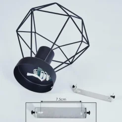 hofstein Plafonnier Denno Noir, 1 lumière