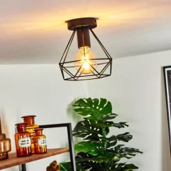 hofstein Plafonnier Denno Noir, 1 lumière