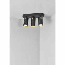 Luminaires Scandinaves-Design For The People by Nordlux Plafonnier MIMI Noir, 3 lumières