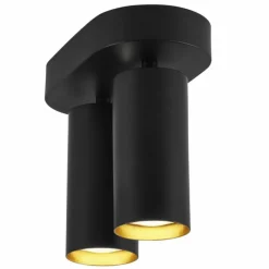 Luminaires Scandinaves-Design For The People by Nordlux Plafonnier MIMI Noir, 2 lumières