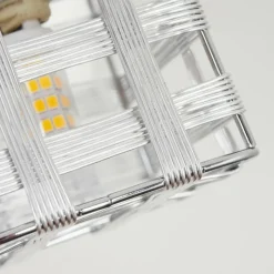 hofstein Plafonnier Desrue Chrome, Argenté, 1 lumière