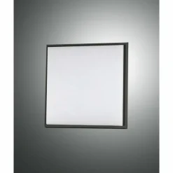Luminaires Fabas Luce Plafonnier d'extérieur Fabas Luce Desdy LED Noir, 1 lumière