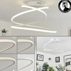 hofstein Plafonnier Donebas LED Blanc, 1 lumière