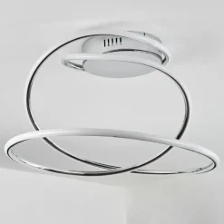 hofstein Plafonnier Donebas LED Chrome, 1 lumière