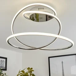 hofstein Plafonnier Donebas LED Chrome, 1 lumière