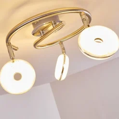 hofstein Plafonnier Donot LED Nickel mat, 3 lumières