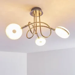 hofstein Plafonnier Donot LED Nickel mat, 3 lumières