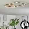 hofstein Plafonnier Doyon LED Nickel mat, 1 lumière