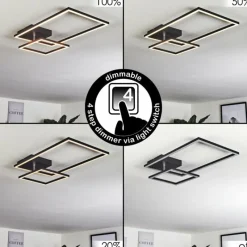 hofstein Plafonnier Doyon LED Noir, 1 lumière* Éclairage Led