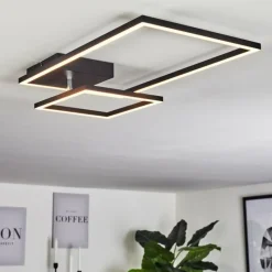 hofstein Plafonnier Doyon LED Noir, 1 lumière* Éclairage Led