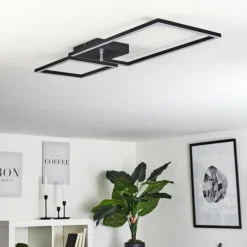 hofstein Plafonnier Doyon LED Noir, 1 lumière* Éclairage Led