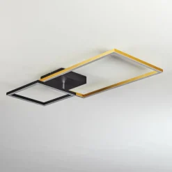 Lampes Dorées-hofstein Plafonnier Doyon LED Noir, 1 lumière