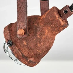 Lampes Industrielles-hofstein Plafonnier Drobak Rouille, Noir, 1 lumière