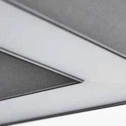 hofstein Plafonnier Dubuisson LED Anthracite, 1 lumière, Télécommandes