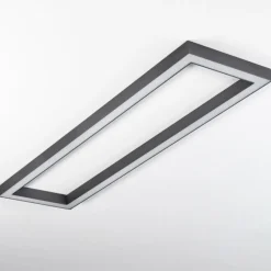 hofstein Plafonnier Dubuisson LED Anthracite, 1 lumière, Télécommandes