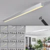 hofstein Plafonnier Dubuisson LED Aluminium, 1 lumière, Télécommandes