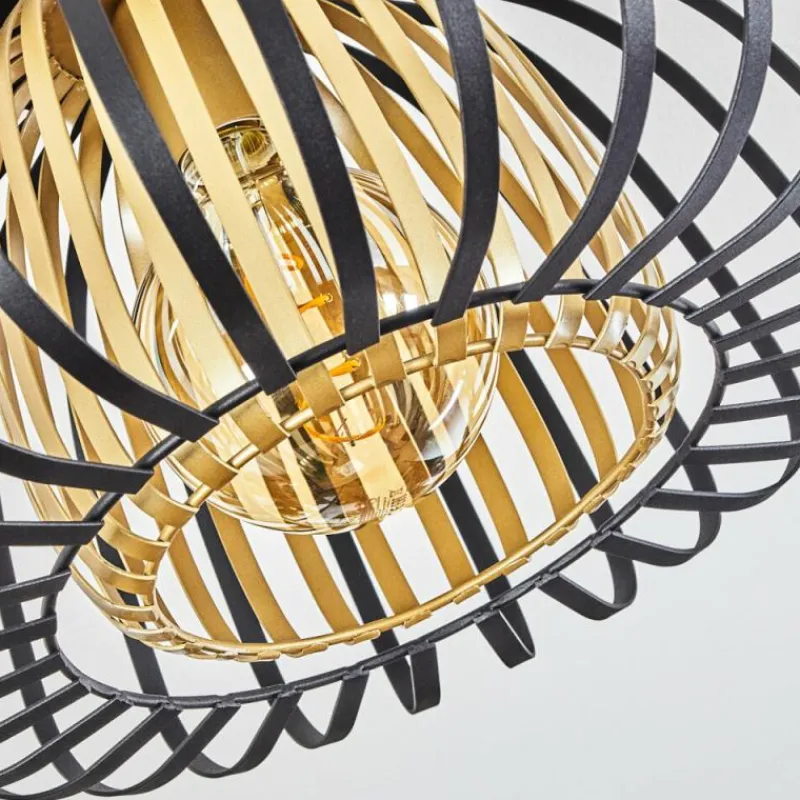 Lampes Dorées-hofstein Plafonnier Dudignac Noir, 1 lumière