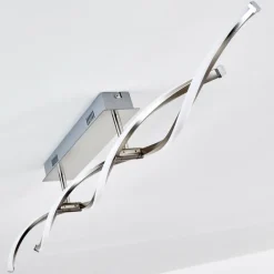 hofstein Plafonnier Dundas LED Acier inoxydable, 2 lumières