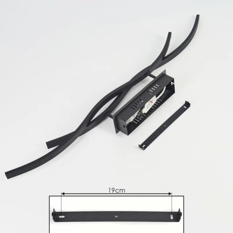 hofstein Plafonnier Eaglesham LED Noir, 1 lumière