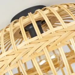 Luminaires Scandinaves-hofstein Plafonnier Egede Écru, Noir, 1 lumière