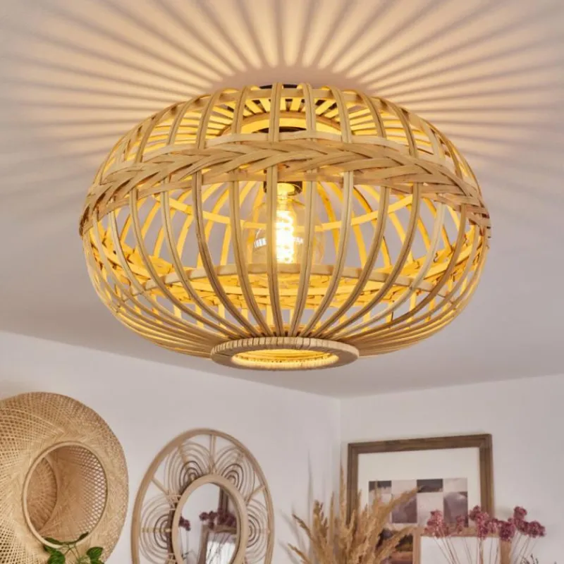 Luminaires Scandinaves-hofstein Plafonnier Egede Écru, Noir, 1 lumière