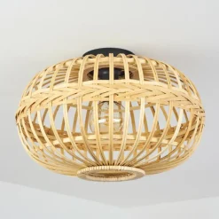 Luminaires Scandinaves-hofstein Plafonnier Egede Écru, Noir, 1 lumière