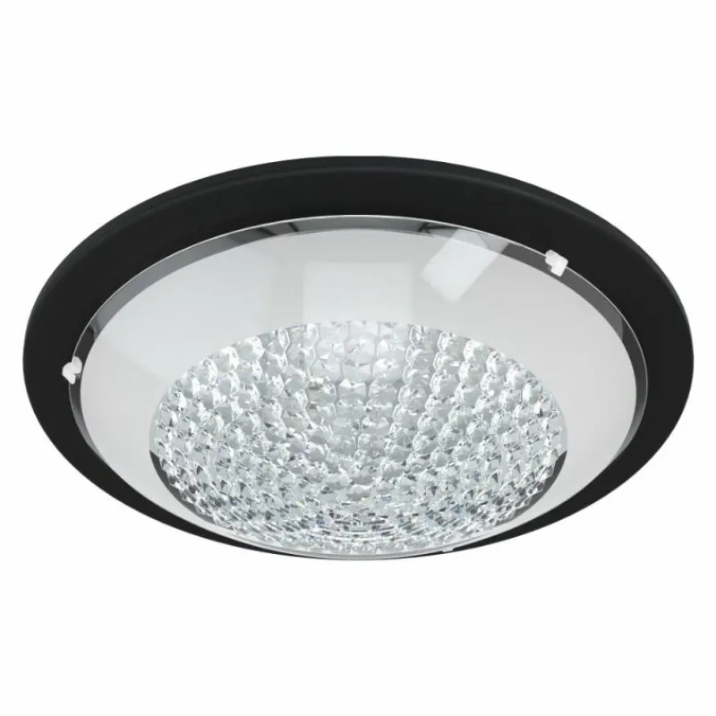 Luminaires Eglo Plafonnier Eglo ACOLLA LED Noir, 1 lumière