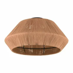 Style Boho-Chic-Luminaires Eglo Plafonnier Eglo ALDERNEY Noir, 1 lumière