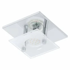 Luminaires Eglo Plafonnier Eglo ARBORIO LED Chrome, 1 lumière