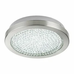 hofstein Plafonnier Eglo AREZZO 2 LED Aspect cristal, Nickel mat, 1 lumière
