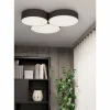 Luminaires Eglo Plafonnier Eglo BARBANO-Z LED Noir, 3 lumières