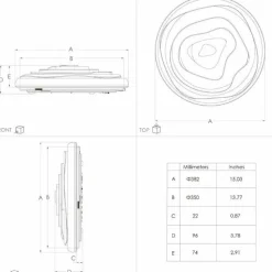 Luminaires Eglo Plafonnier Eglo BATTISTONA LED Blanc, 8 lumières, Télécommandes* Éclairage Led