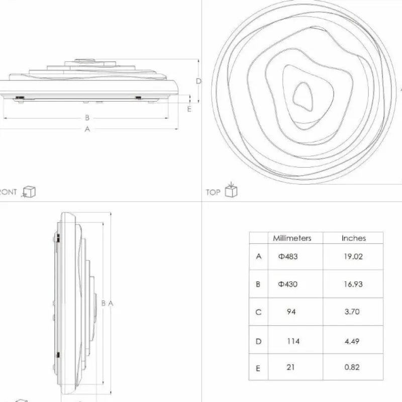 Luminaires Eglo Plafonnier Eglo BATTISTONA LED Blanc, 1 lumière, Télécommandes* Éclairage Led
