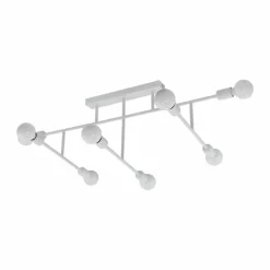 Lampes Vintages & Rétros-Luminaires Eglo Plafonnier Eglo BELSIANA Blanc, 8 lumières