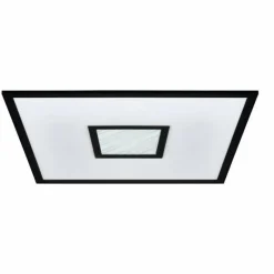 Luminaires Eglo Plafonnier Eglo BORDONARA LED Noir, Blanc, 1 lumière, Télécommandes* Éclairage Led